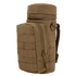 The Condor H2O Pouch is a tan tactical water bottle pouch with a zippered front pocket, MOLLE webbing, and a carrying strap—ideal for outdoor or military use.