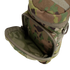 The Condor H2O Pouch - Scorpion OCP is shown open, displaying its empty main compartment and an internal mesh pocket, all in a camouflage-patterned design.