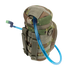 The Condor H2O Pouch - Scorpion OCP features a camouflage design, blue drinking tube, and gray straps, ideal for outdoor or military use.