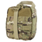 The Condor Rip-Away EMT Pouch in MultiCam is a compact tactical pouch with a buckle closure and front webbing, featuring a camouflage pattern.