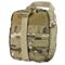 The Condor Rip-Away EMT Pouch in MultiCam is a compact tactical pouch with a buckle closure and front webbing, featuring a camouflage pattern.