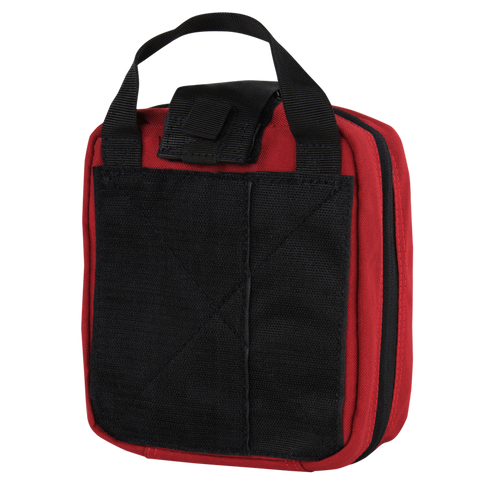 The Condor Rip-Away EMT Pouch in MultiCam is ideal for organizing your shooting range essentials, featuring a zippered design, sturdy handles, and a front pocket.