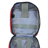 Open view of the Condor Rip-Away EMT Pouch - Scorpion OCP, featuring interior gray straps, pockets, and loops for organized storage of small items.