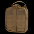The Condor Rip-Away EMT Pouch is a tan tactical pouch with a handle, buckle closure, and front MOLLE webbing for modular attachment.