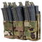 The Condor Triple Stacker M4 Mag Pouch in Scorpion OCP securely holds three rifle magazines with adjustable straps for a reliable fit.