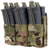 The Condor Triple Stacker M4 Mag Pouch in Scorpion OCP securely holds three rifle magazines with adjustable straps for a reliable fit.