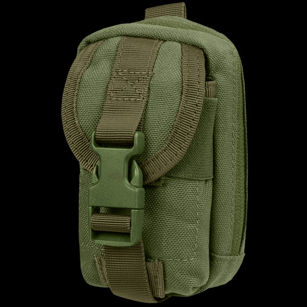 The Condor i-Pouch in Olive Drab is a compact tactical pouch with reinforced stitching, buckle closure, and front flapāideal for carrying small gear or accessories.