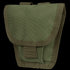 The Condor Handcuff Pouch is a green, rectangular nylon pouch with a Velcro-secured flap and reinforced edge stitching.