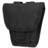 The Condor Handcuff Pouch in black is a durable nylon pouch with a flap cover and reinforced stitching, designed for carrying handcuffs or small accessories.