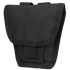 The Condor Handcuff Pouch is a black fabric utility pouch with reinforced stitching and a flap closure, shown against a transparent background.