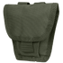 The Condor Handcuff Pouch is an olive green tactical pouch with a flap cover and reinforced stitching, ideal for carrying handcuffs or small gear.