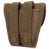 The Condor Handcuff Pouch is a tan tactical pouch with two vertical straps and button snaps, designed for attachment to MOLLE-compatible gear.
