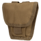 The Condor Handcuff Pouch is a tan tactical pouch made of durable fabric with reinforced stitching and a flap closure, designed for securely carrying handcuffs or small accessories.