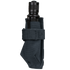 The Condor Flashlight Pouch is a black tactical holder made of durable fabric with a Velcro strap, perfect for securing your flashlight—ideal for law enforcement or shooting range use.