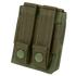 The Condor EMT Glove Pouch is a green nylon pouch featuring two vertical straps and snap button closures on the back.