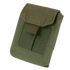 The Condor EMT Glove Pouch is a compact olive drab tactical pouch with a flap closure and hook-and-loop fastener, made from durable fabric.