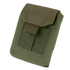 The Condor EMT Glove Pouch is a compact olive drab tactical pouch with a flap closure and hook-and-loop fastener, made from durable fabric.