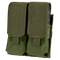 The Condor Double M4 Mag Pouch in Olive Drab features multiple pockets for military use.