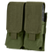 The Condor Double M4 Mag Pouch in Olive Drab features multiple pockets for military use.