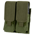 The Condor Double M4 Mag Pouch in Olive Drab features multiple pockets for military use.