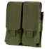 The Condor Double M4 Mag Pouch in Olive Drab features multiple pockets for military use.