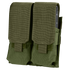 The Condor Double M4 Mag Pouch in Olive Drab features multiple pockets for military use.