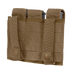 Condor Triple Pistol Mag Pouch: Tan tactical nylon pouch featuring MOLLE webbing, two snap-button straps, and two compartments for securely holding magazines or gear.