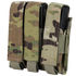 The Condor Triple Pistol Mag Pouch in Scorpion OCP holds three magazines, features camouflage Scorpion OCP color, and secures mags with Velcro flaps.