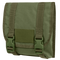 The Condor Large Utility Pouch in Olive Drab features two buckle closures, a front flap, and reinforced stitching—ideal for carrying gear or supplies.