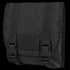 The Condor Large Utility Pouch is a black tactical pouch with a flap cover, two adjustable straps, quick-release buckles, and a rectangular Velcro patch on the front.