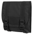 The Condor Large Utility Pouch is a black tactical pouch with a flap cover, two adjustable straps, quick-release buckles, and a rectangular Velcro patch on the front.