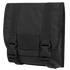 The Condor Large Utility Pouch is a black tactical pouch with a flap cover, two adjustable straps, quick-release buckles, and a rectangular Velcro patch on the front.