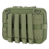 The Condor T & T Pouch - MultiCam features MOLLE webbing, four snap-button straps, metal D-rings, and a zippered closure for secure tactical storage.