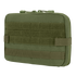 The Condor T & T Pouch in Olive Drab features front MOLLE webbing, a top zipper closure, and reinforced stitching, designed for modular attachment to compatible gear.