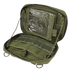 The Condor T & T Pouch - MultiCam is an open tactical pouch featuring multiple compartments, elastic loops, a zippered mesh pocket, and an internal clear plastic sleeve.