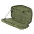 The Condor T & T Pouch - MultiCam is shown empty against a white background, featuring multiple internal pockets, elastic straps, and a zipper closure.