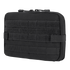 The Condor T & T Pouch is a black tactical zippered pouch with front hook-and-loop panels and multiple rows of MOLLE webbing, ideal for EDC or first responder use.