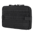 The Condor T & T Pouch is a black tactical zippered pouch with front hook-and-loop panels and multiple rows of MOLLE webbing, ideal for EDC or first responder use.