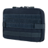 The Condor T & T Pouch is a black tactical pouch with horizontal MOLLE webbing and zipper closure, ideal for EDC or military use, shown against a white background.