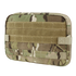 The Condor T & T Pouch in MultiCam features a rectangular design with a camouflage pattern and horizontal webbing straps on the front.