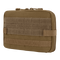 The Condor T & T Pouch is a tan tactical pouch with MOLLE webbing and a zipper closure, perfect for organizing gear and attaching to packs—ideal for law enforcement or everyday carry.