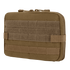 The Condor T & T Pouch is a tan tactical pouch with MOLLE webbing and a zipper closure, perfect for organizing gear and attaching to packs—ideal for law enforcement or everyday carry.