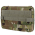 The Condor T & T Pouch in Scorpion OCP features a rectangular design with horizontal straps and a large front Velcro panel.