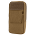 The Condor GPS Pouch is a tan tactical pouch featuring a front flap pocket, side zipper closure, and top velcro patch—ideal for carrying EDC or shooting range essentials.
