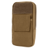 The Condor GPS Pouch is a tan tactical pouch featuring a front flap pocket, side zipper closure, and top velcro patch—ideal for carrying EDC or shooting range essentials.