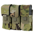 The Condor Triple M4 Mag Pouch in Scorpion OCP secures three magazines with Velcro flaps, offering reliable storage and quick access—ideal for military and first responder applications.