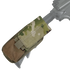 The Condor M4 Buttstock Mag Pouch in Scorpion OCP attaches to a firearms stock, featuring a flap closure and visible MOLLE webbing.