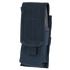 The Condor Single M4 Mag Pouch is a black tactical nylon pouch with a flap cover and hook-and-loop closure, designed to securely hold an M4 magazine or small equipment.
