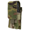 The Condor Single M4 Mag Pouch in Scorpion OCP securely holds a black rifle magazine with its flap closure and camouflage design.