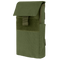 The Condor Shotgun Reload Pouch, in olive green, features a flap cover with hook-and-loop closure and is made of durable fabric. The pouch is shown against a plain white background.
